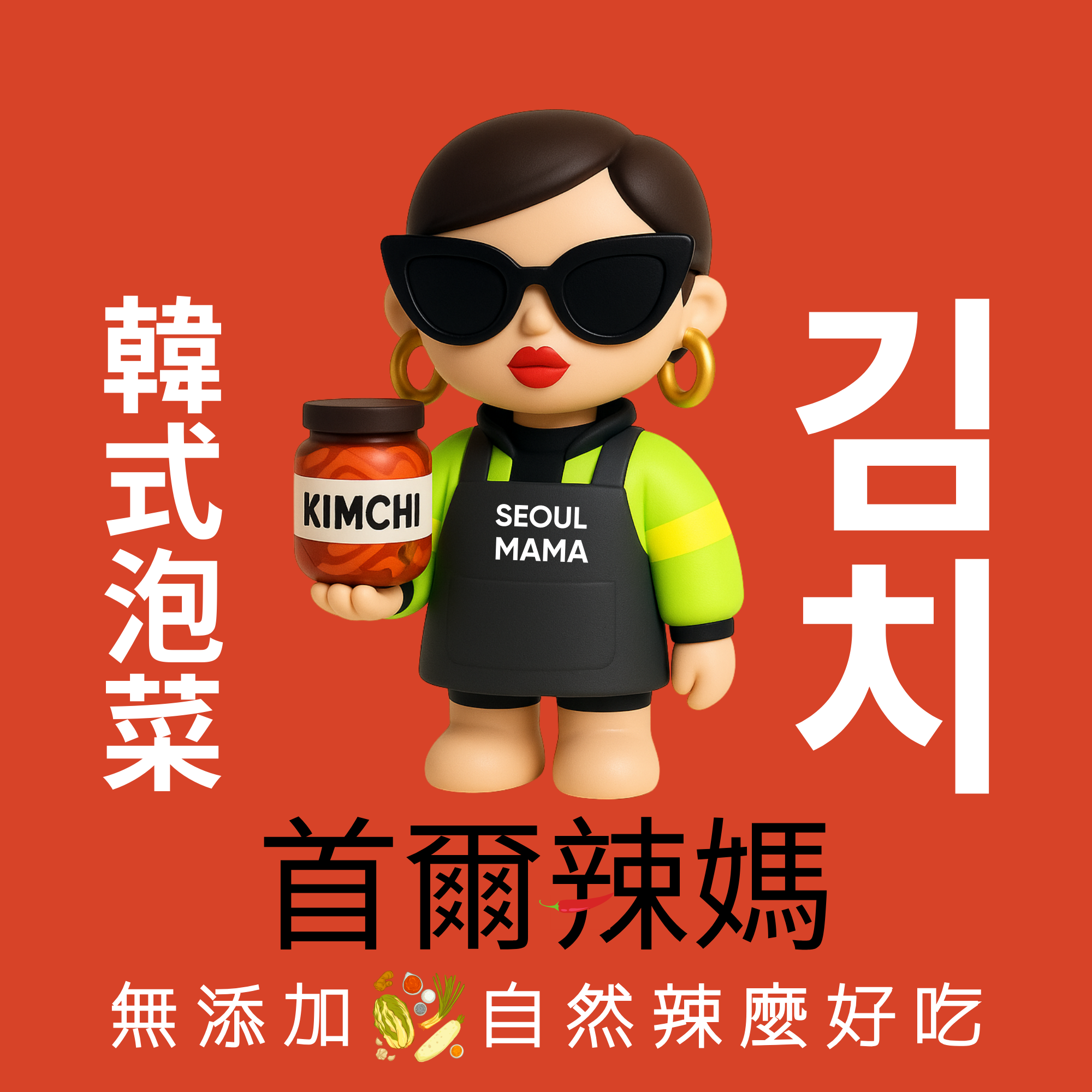 品牌樣本 06|韓式泡菜商品標籤